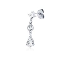 Mono orecchino Brand Donna Princess in Acciaio Cristallo 14ER062W